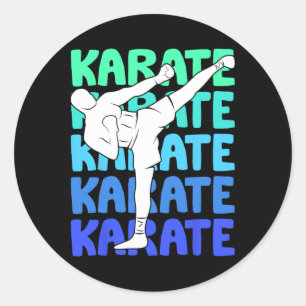 Sticker Rond Karate Kids Boys