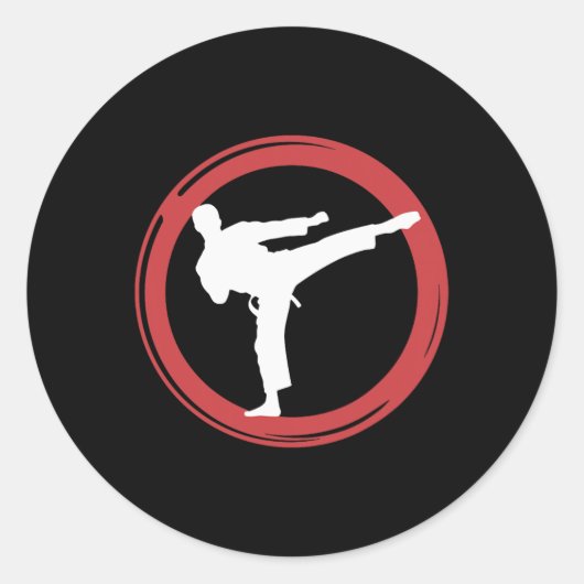 Sticker Rond Karate Martial Arts Essence (Devant)