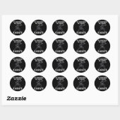 Sticker Rond Karate Martial Arts Training Funny Karate Graphism (Feuille)