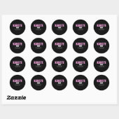 Sticker Rond Karate Mom Funny Glacière (Feuille)