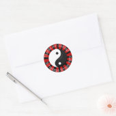 Sticker Rond Karate Party Red Anniversaire Fête Favoriser Class (Enveloppe)