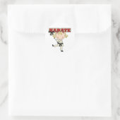 Sticker Rond KARATE - T-shirts et cadeaux Blond Girl (Sac)