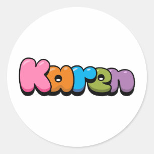 Sticker Rond Karen