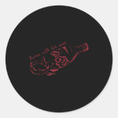 Sticker Rond Karen With Her Wine  (Devant)