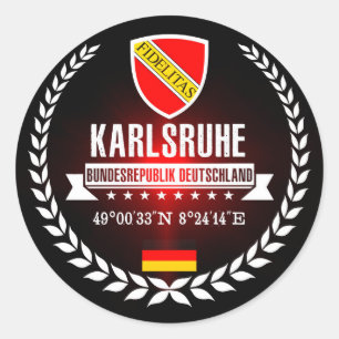 Sticker Rond Karlsruhe