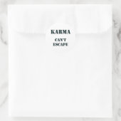 Sticker Rond Karma théorie du droit Inde Asie Motivation mignon (Sac)