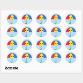 Sticker Rond Kasa (Feuille)