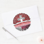 Sticker Rond Katar Katarisch Schweizer Schweiz Baum Wurzel (Enveloppe)