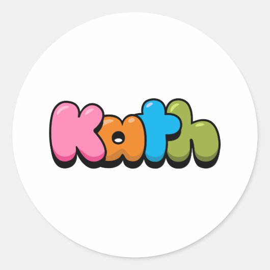 Sticker rond Kath Classic (Devant)