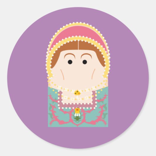 Sticker Rond Katherine Parr (Devant)