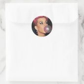 Sticker Rond Katy Perry Bubble Gum (Sac)