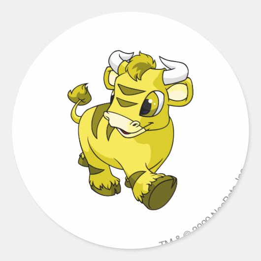 Sticker Rond Kau jaune (Devant)