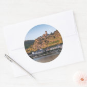 Sticker Rond Kaub am Rhein Allemagne (Enveloppe)