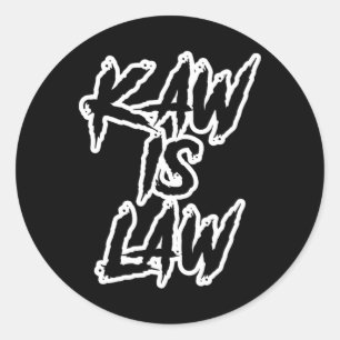 Sticker Rond Kaw Is Law Battlehawks St. Louis Football Tailgate