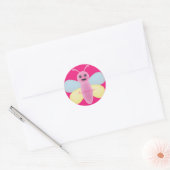 Sticker Rond Kawaii Bee Thunder_Cove multicolore (Enveloppe)