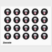 Sticker Rond Kawaii Bubble Tea Panda Boba Tea Japonais (Feuille)