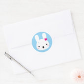 Sticker Rond Kawaii Bunny Émotions (Enveloppe)