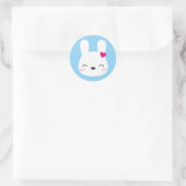 Sticker Rond Kawaii Bunny Émotions (Sac)