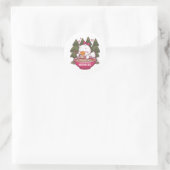 Sticker Rond Kawaii canard ramen (Sac)