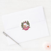 Sticker Rond Kawaii canard ramen (Enveloppe)
