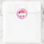 Sticker Rond Kawaii Cupcake ! (Sac)