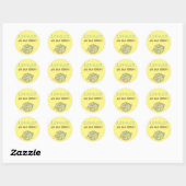 Sticker Rond Kawaii Cute Lettuce Faites Notre Meilleur Humour D (Feuille)