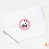 Sticker Rond Kawaii Goth Éffrayant Cute Cupcake (Enveloppe)