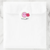 Sticker Rond Kawaii Jam Donut Mange-Moi (Sac)