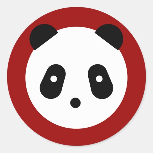 Sticker Rond Kawaii ~ Jote Panda Face (Devant)