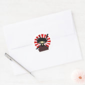 Sticker Rond kawaii ninja (Enveloppe)