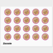 Sticker Rond Kawaii Pancake (Feuille)