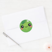 Sticker Rond Kawaii Pea (Enveloppe)