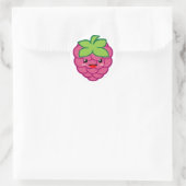 Sticker Rond Kawaii Raspberry (Sac)
