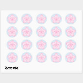 Sticker Rond Kawaii Sakura Fleur de fleurs de cerisier (Feuille)