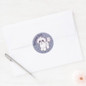 Sticker Rond Kawaii Shih Tzu (Enveloppe)