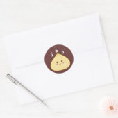 Sticker Rond Kawaii "SioPao" Meatbun (Enveloppe)