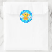Sticker Rond Kawaii Sunny Day (Sac)