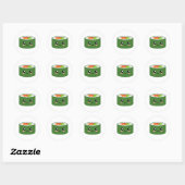 Sticker Rond Kawaii Sushi (Feuille)