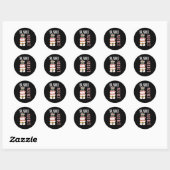 Sticker Rond Kawaii Sushi Anime Cuite Japonaise (Feuille)