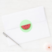 Sticker Rond Kawaii Watermelon (Enveloppe)