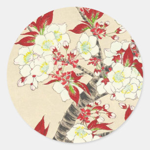 Sticker Rond Kawarazaki Shodo Floral Calendrier du Japon