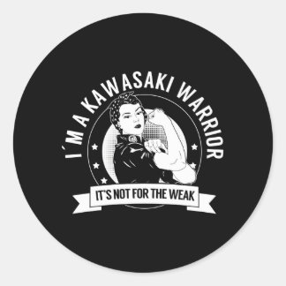 Sticker Rond Kawasaki Guerrier Nftw Kawasaki Maladie Sensibilis