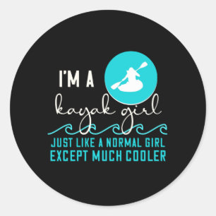 Sticker Rond Kayak