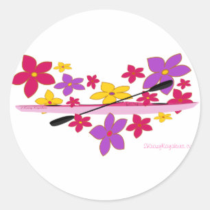 Sticker Rond Kayak