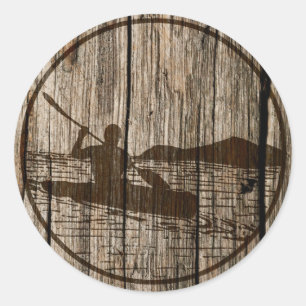 Sticker Rond Kayak