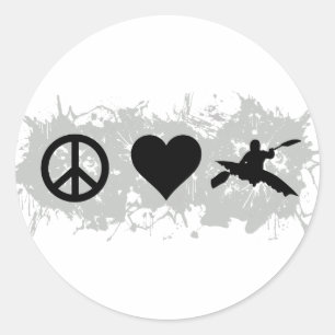 Sticker Rond Kayak