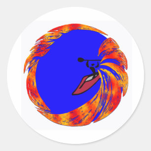 Sticker Rond Kayak chaque soirée