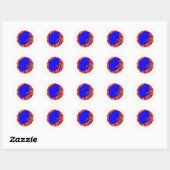 Sticker Rond Kayak tous les soirs (Feuille)
