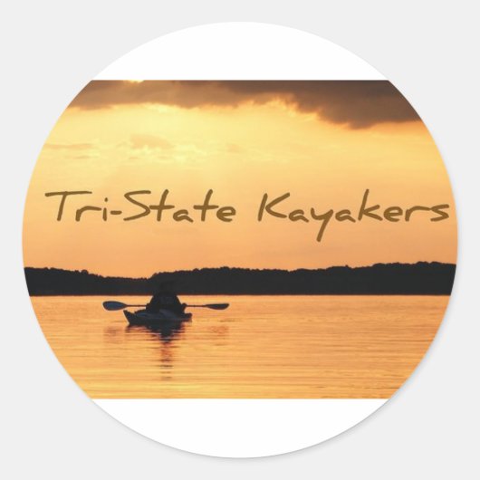 Sticker Rond Kayakers Tri-State (Devant)