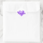 Sticker Rond Kaylee en violet (Sac)